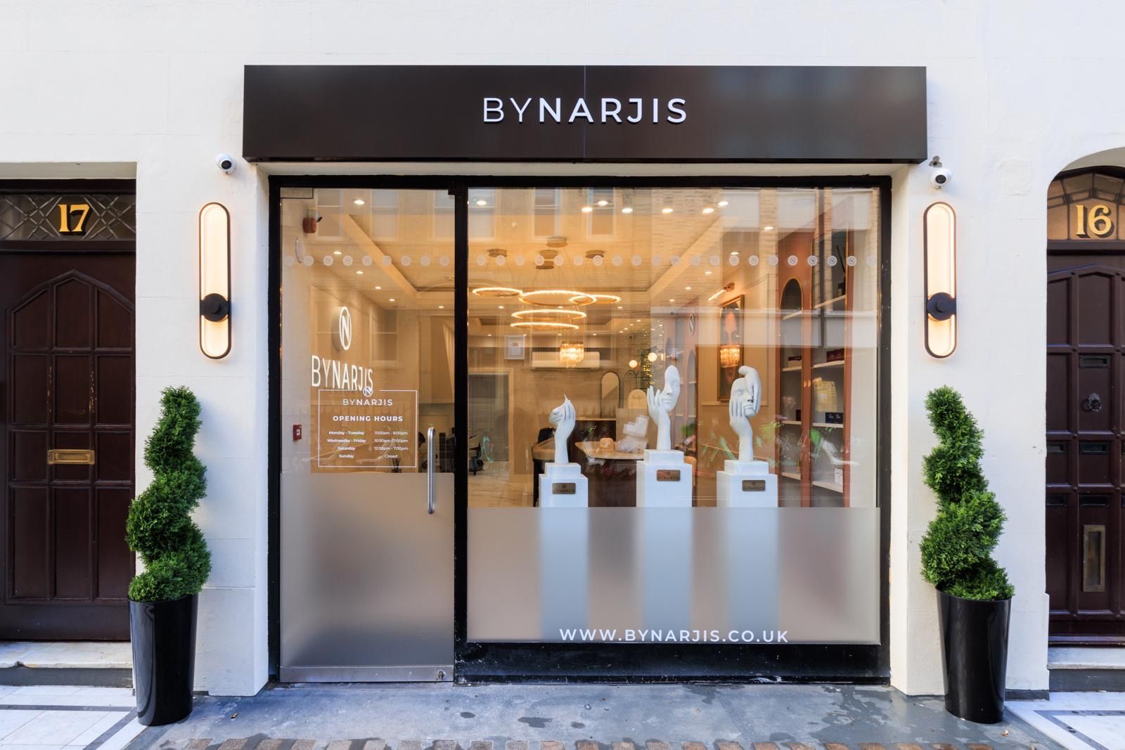 The By Narjis shopfront at 17 Thayer Street, Marylebone